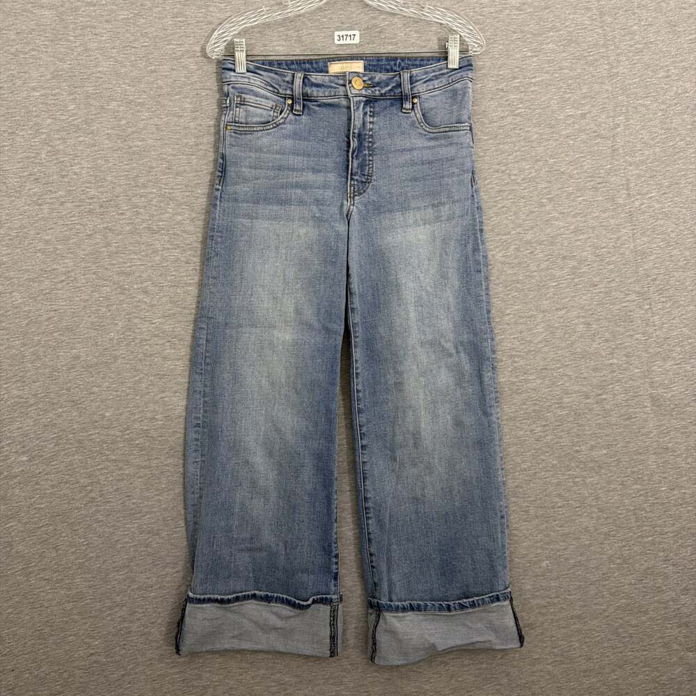 Kut From The Kloth Womens Size 2 Meg Fab Ab Wide Leg High Rise Blue Denim Jeans